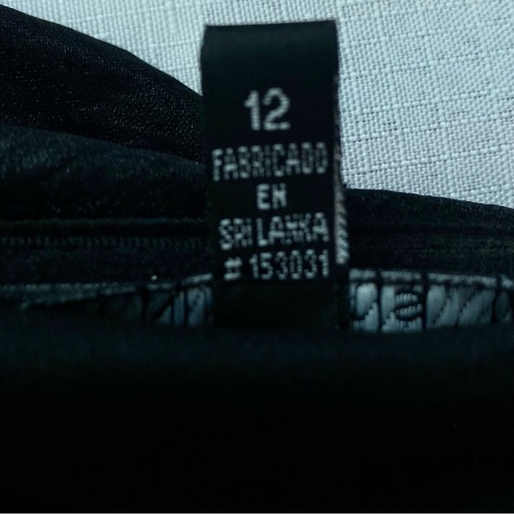 London Style Nights Asymmetrical One Strap Ruffled Dress 12 Black Knee Length - Picture 11 of 14